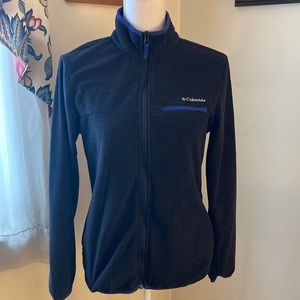 Columbia Black Fleece Zip Up Jacket